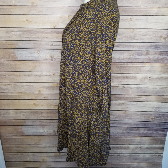 H&M Geometric 3/4 Sleeve Mini Dress Crewneck - Picture 3 of 6